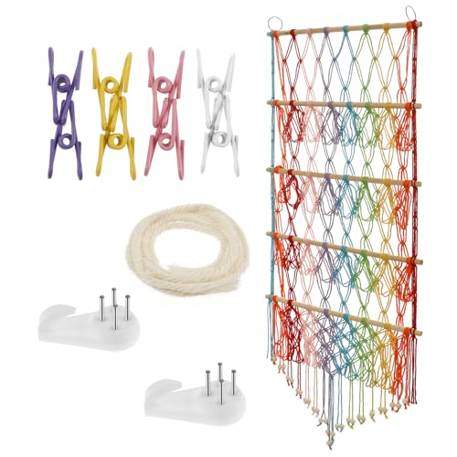 ZLHETWT 4 Tiers Stuffed Animal Storage Shelf Net Large Capacity Stuffed Animal Net Space Saving Stuffed Animal Holder Decorative Stuffed Animal Storage for Nursery Kids Girls Boys (Color)