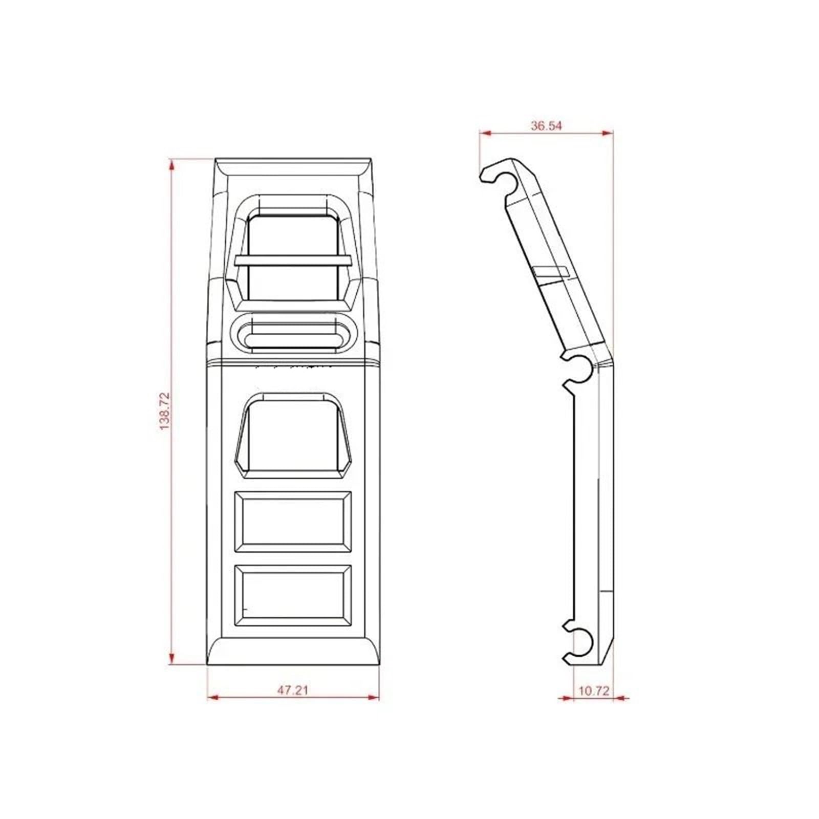 Per Mjx H8H Per Defender 1/8 Rc Crawler Auto Parti Aggiornamento 1 Pz Stampa 3D Finestra Laterale Scaletta Accessori Decorativi Ricambi Modellini RC