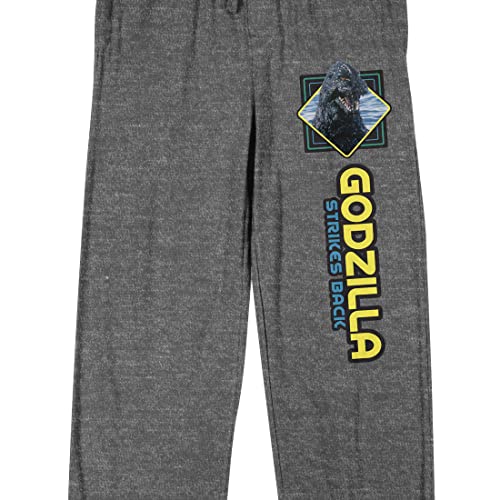 Godzilla Strikes Back Men's Athletic Heather Sleep Pajama Pants2