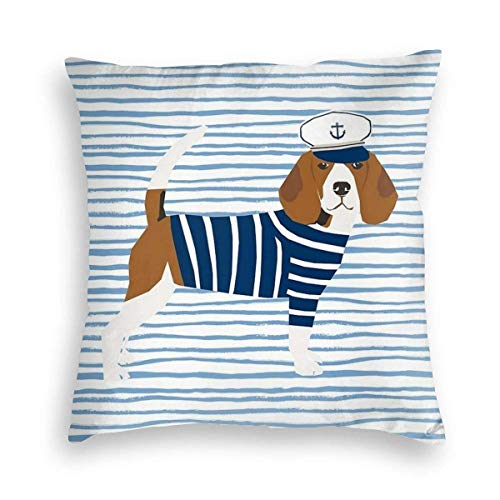Preisvergleich Produktbild catty bluss Kissenhülle Dekorative Dekokissen Beagle-Hund Kissenbezüge Zierkissenbezug Zierkissenhülle für Weihnachten aus Super Weicher und Flauschiger Uni Farbe Samt