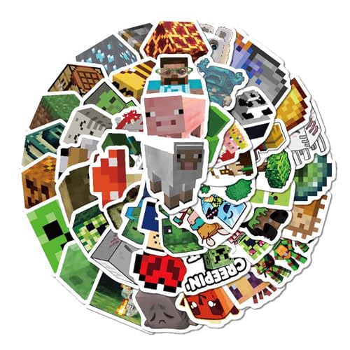 Ucsorve 100PCS Pixel Happy Birthday Stickers Video Game Theme Sticker Game Party Decoration Supplies Gifts for Laptop Water Bottle Skateboard Party Supplies Decorations