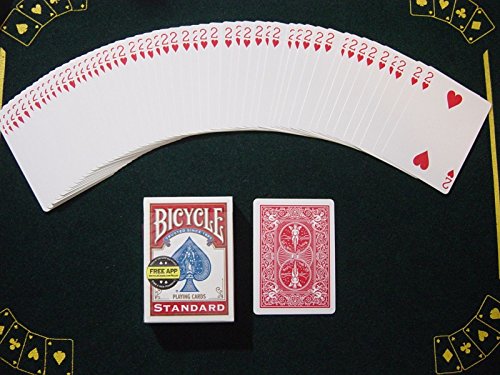 Baraja Bicycle Roja Forzada (Corazones, 2) miniatura 2