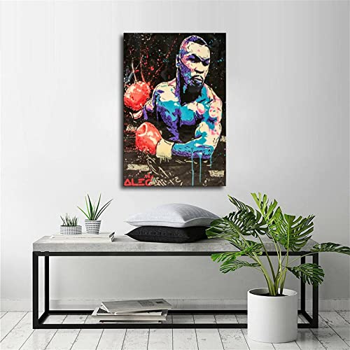 Cjq Alec-Monopolys Boxing Tyson Poster Decorative Painting Canvas Wall Art Living Room Posters Bedroom Painting 16X24Inch(40X60Cm) #TOP5