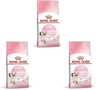Royal Canin Kitten | 3 Pack | 3 x 400g | Dry Food for Cat Puppies up to 12th Month | To Support Immune System, Digestion and Brain Development product image