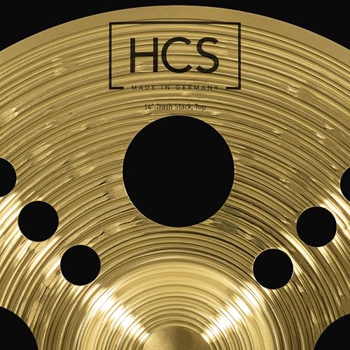 Meinl Cymbals HCS Trash Stack — 14 Zoll (Video) Schlagzeug Becken (35,56cm) Messing, Traditionelles Finish (HCS14TRS)