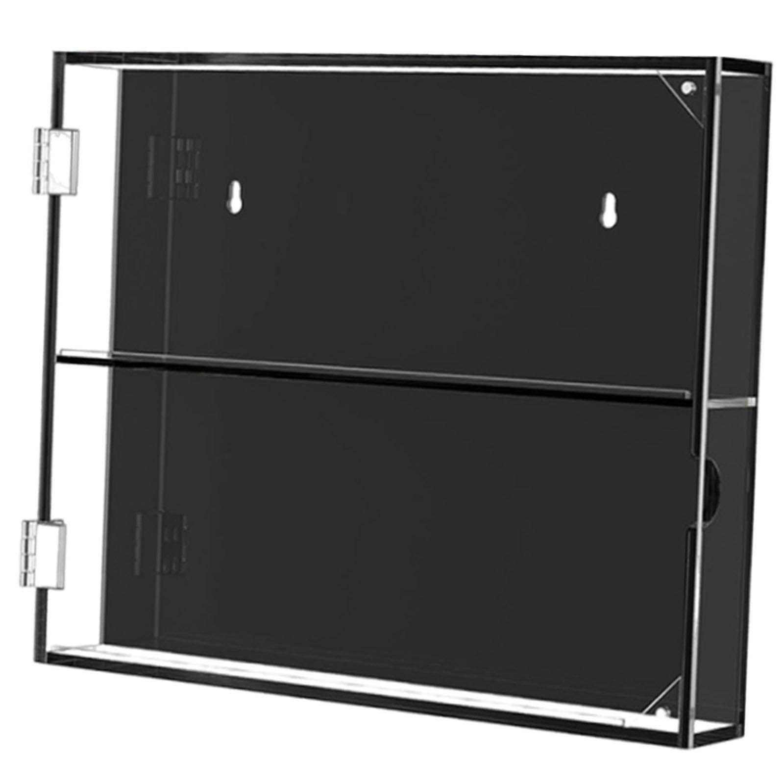 Milageto Expositor de Tarjetas Deportivas Vitrina para Pared Marco Acrílico Organizador de Tarjetas Caja de Colección Estante Amplio Adecuado para Coleccionist, Capa Horizontal 2