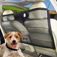 JazRvr Hundegitter Auto, 5-teiliges Set mit Trennnetz für Kofferraum und Rücksitz, Sicherheitsnetz für Haustiere, 75 x 115 cm, inklusive 4 Eisenhaken, ideal für Hunde und andere Haustiere