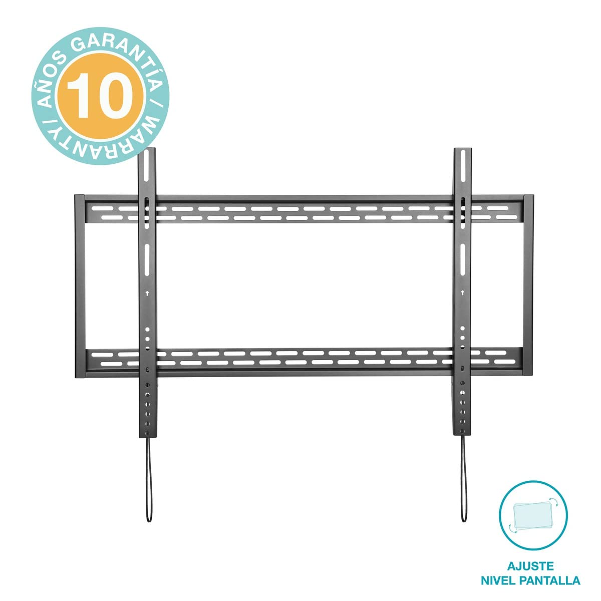 Holmios Soporte TV Fijo 60 Pulgadas -100 Pulgadas | hasta 100kg | Ultra Fino | VESA MAX 900x600 | Sistema de Bloqueo automático