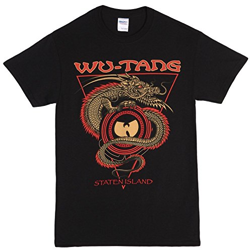 HOUNE Wu-Tang Clan Staten Island Dragon T-Shirt - Black (X-Large)?
