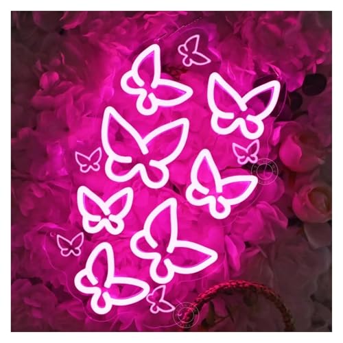 Lumières néon décoratives pour rose pour papillon LED USB dimmable