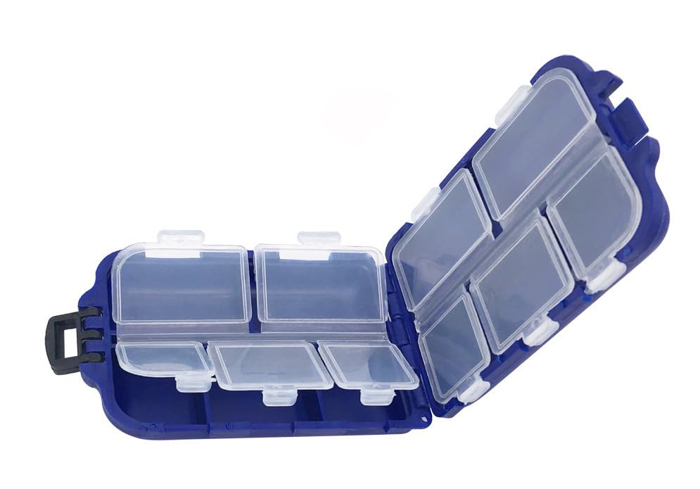 Caja para anzuelos y cebos multifuncional plástico miniatura 5