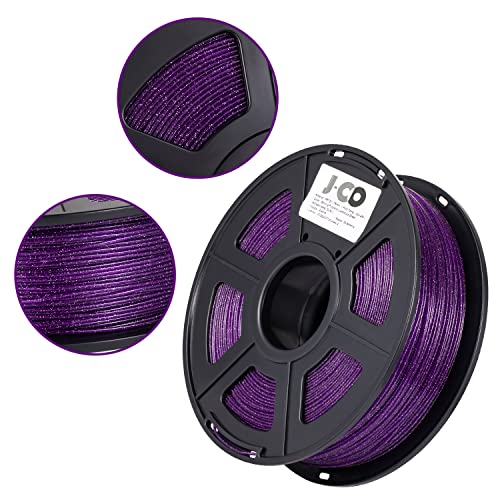 Filamento PETG morado con glitter para impresoras 3D - 2.2 lbs. - Fernando Cortés
