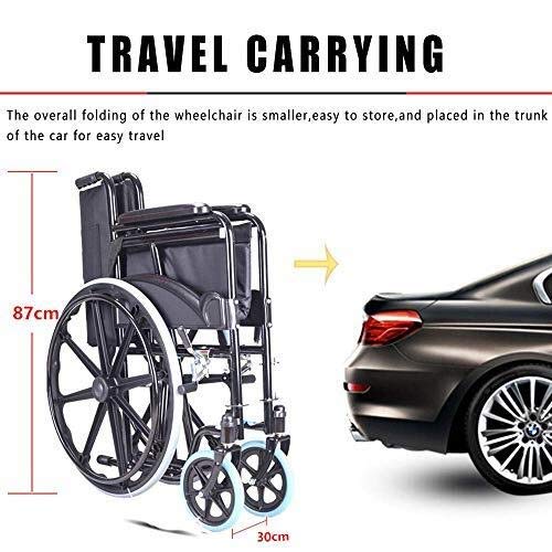 H-Sedia a Rotelle Pieghevole HJH- carrozzina