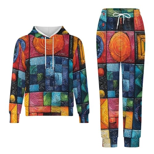 Boys' Girl's Sweatshirt Set 2 Piece Pullover Hoodie Jogger Sweatpants Pants, Brazilian Patterns4