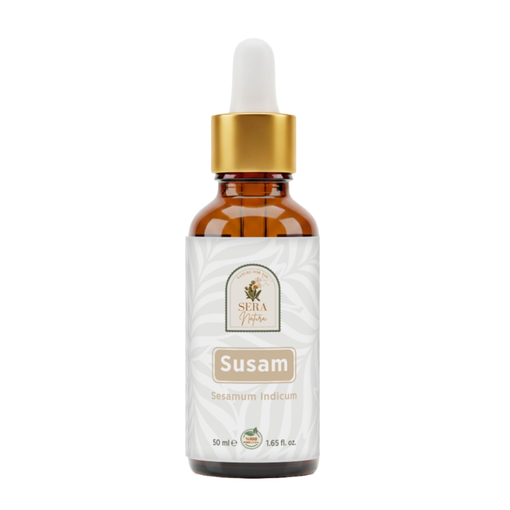 Susam Yağı 50 ml | Soğuk Sıkım,%100 Saf ve Doğal | Saç, Cilt Bakımı, Masaj ve Taşıyıcı Yağ Kullanımına Uygun