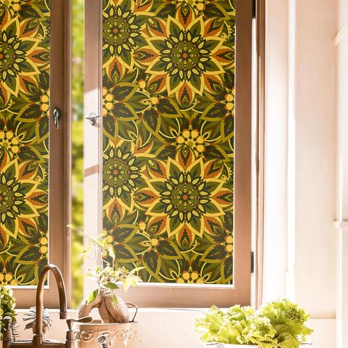 Vinilo Decorativo 15.7x118in Verde Amarillo Mosaic