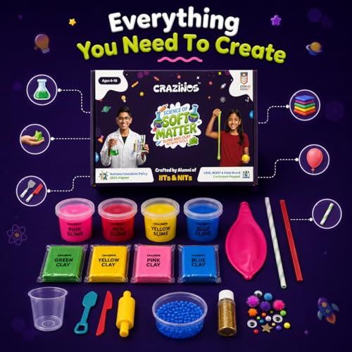 Image of Slime & Clay Sensory Play Kit for Kids, Age 3-12