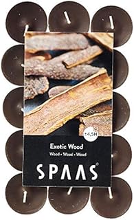 Spaas 30 Scented Tealights in Flatpack, ± 4.5 Hours, Spiritual Jasmine, White