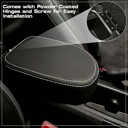 Image of Carigiri OEM Type Small Size Armrest For Tata Nexon /Nexon Ev /Nexon Ev Max /Nexon Facelift /Punch Ev Adventure (Double Stitching,Nappa Leatherette)(All Models & Variants) (Small)