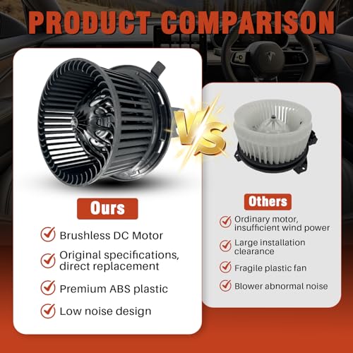 Image of AC Heater Blower Motor with Fan 700154 Fit for Jeep Liberty 2002-2007,Compatible with Jeep Wrangler 2002-2006,Replaces# 5066553AA, 68028890AA