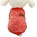 Angelof Vetement Chien/Chat Pull 2 Pattes pour Chien Manteau Chien A Tricoter Sweat Gilet Chic Habit pour Chiot (S, Rouge)