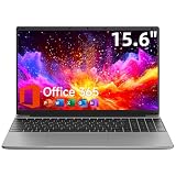 15.6 Inch Laptop with Office 365, 4GB RAM, 128GB Storage Expandable 1TB, 5205U Processor, HD Display, Windows 11 Laptops Computer, Wi-Fi 5, BT4.2, Numpad, Type-C, for Business and Students.