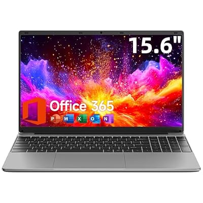 15.6 Inch Laptop with Office 365, 4GB RAM, 128GB Storage Expandable 1TB, 5205U Processor, HD Display, Windows 11 Laptops Computer, Wi-Fi 5, BT4.2, Numpad, Type-C, for Business and Students.