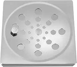 LHD Ralo Grelha Inox Para Banheiro Quadrado 10x10 Com Fecho