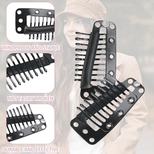 8PCS Chunni Clips U-shape Metal Clips for Dupatta No Sew Snap Hair Clips Black Chunni Clips with Safety Pin for Dupatta Hijab Indian Costume with Rubber Snap to Easy Operate 8PCS Chunni Clips U-shape Metal Clips for Dupatta No Sew Snap Hair Clips Black Chunni Clips with Safety Pin for Dupatta Hijab Indian Costume with Rubber Snap to Easy Operate