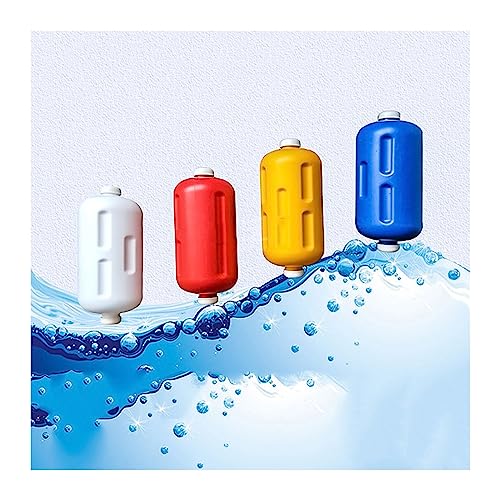XLIHAWY Pool Separation Line, Wave Blocking Lane Divider Floats, Swimming Lane Pool Safety Rope for Training Competition (Color : White, Size : Nylon rope-2m)