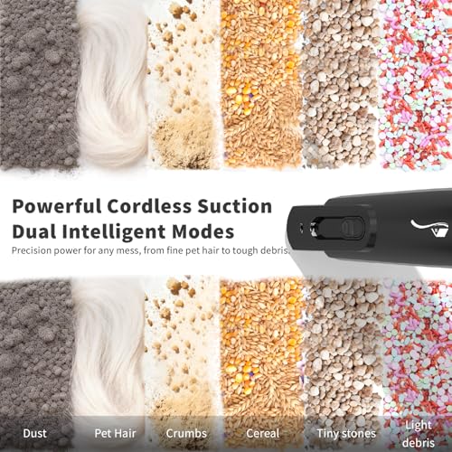 Image of Cordless Handheld Vacuum, Lightweight Portable Hand Vacuum Cleaner with LED Light,Rechargeable Hand Held Vacuum with One-Touch Empty, Powerful Suction for Office, Home,Car, Charcoal
