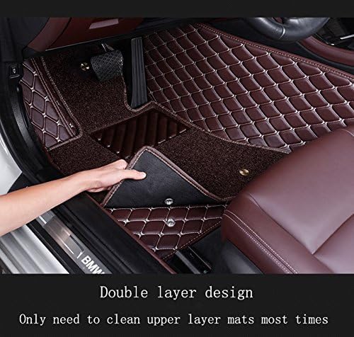 Image of Obsidian | 7D Premium Diamond Car Foot Mat with Luxurious & Elegant Look | 100% Waterproof and Dust Proof | Custom Fitted Car Floor Tray Mat for Audi Q8 - Coffee