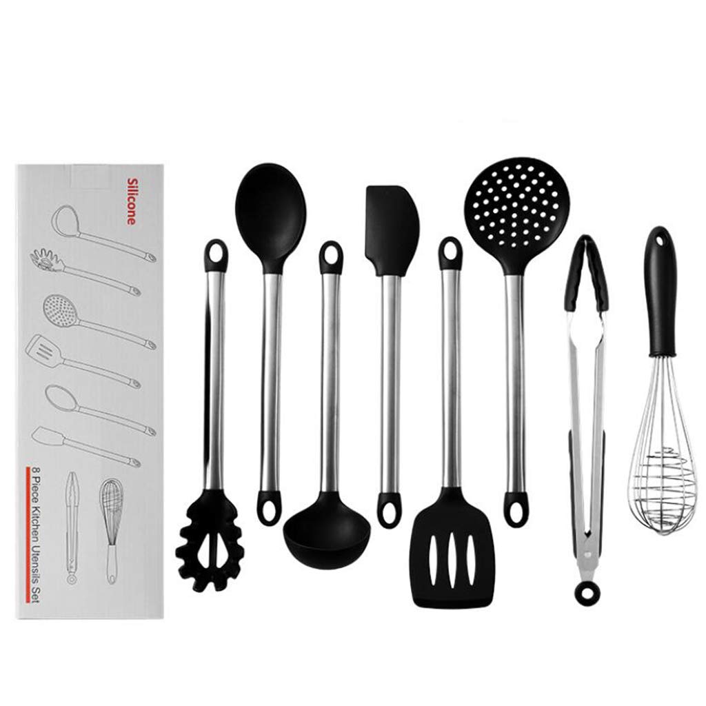 8-teiliges Silikon-Kochutensilien-Set, Küchenhelfer, Kochlöffel-Set