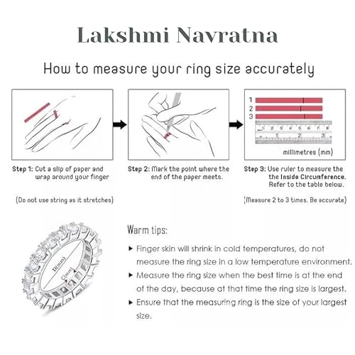 LAKSHMI NAVRATNA 925 Sterling Silver Butterfly White Diamond Full Eternity Band, Women's Wedding Band, Round and Marquise Cut, Sizes 4-133