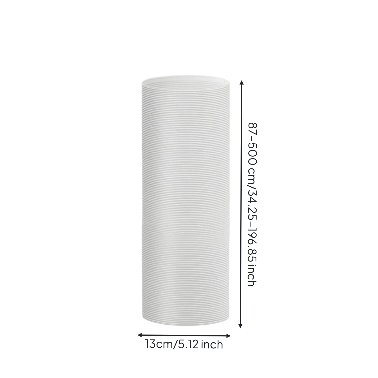 Tubo di Scarico Retrattile Resistente, Diametro 13 Cm, Lunghezza 5 M