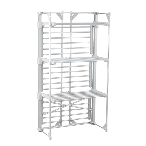 Livhome 3 Tier A Frame Heated Clothes Airer, Energy-Efficient Folding Electric Dryer, Portable Indoor Laundry Rack, 330W Energy Efficient 30 Rails, 135cm, 17.5m Drying Space - Image 4