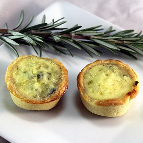 Gruyere & Summer Leek Tart - Gourmet Frozen Appetizers (40 Piece Tray)