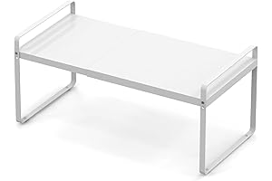 Stackable Shelving Solution: Expandable Cabinet Shelf Organizer