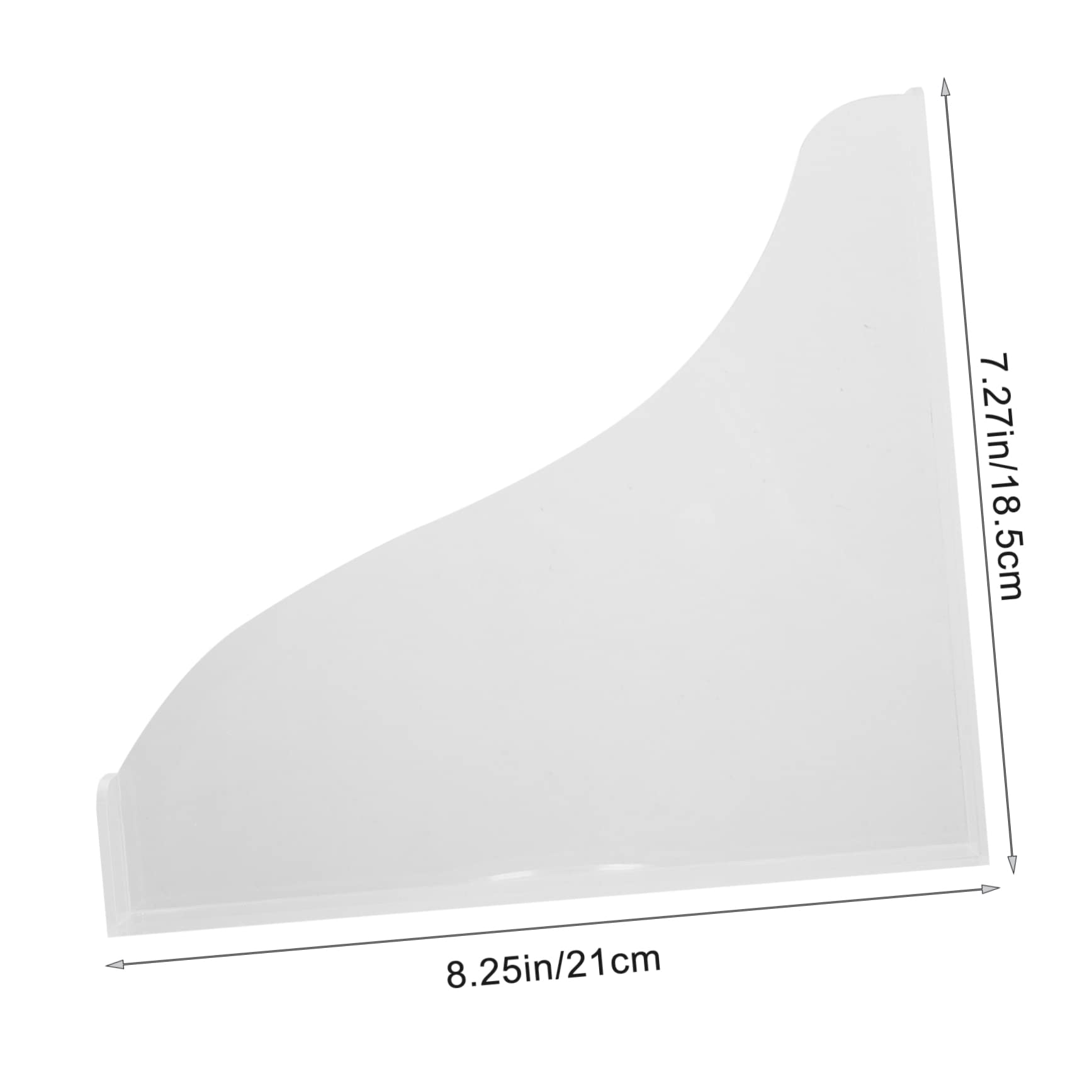 ABOOFAN 1Set Acrylic Bathtub Splashing Guards with Adhesive Tape Corner Water Protection for Bathroom Use and Easy to Install Clips Included