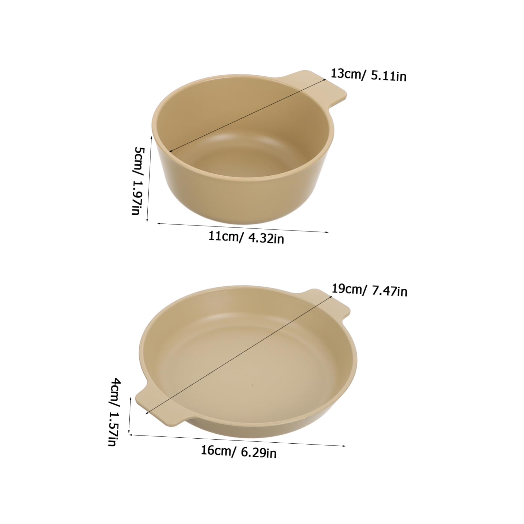 Abaodam 1Set Portable Outdoor Dinnerware Set Unbreakable Plastic Plates and Bowls Lightweight and Sturdy Camping Dishes for Picnics and Outdoor Dining Easy to Clean