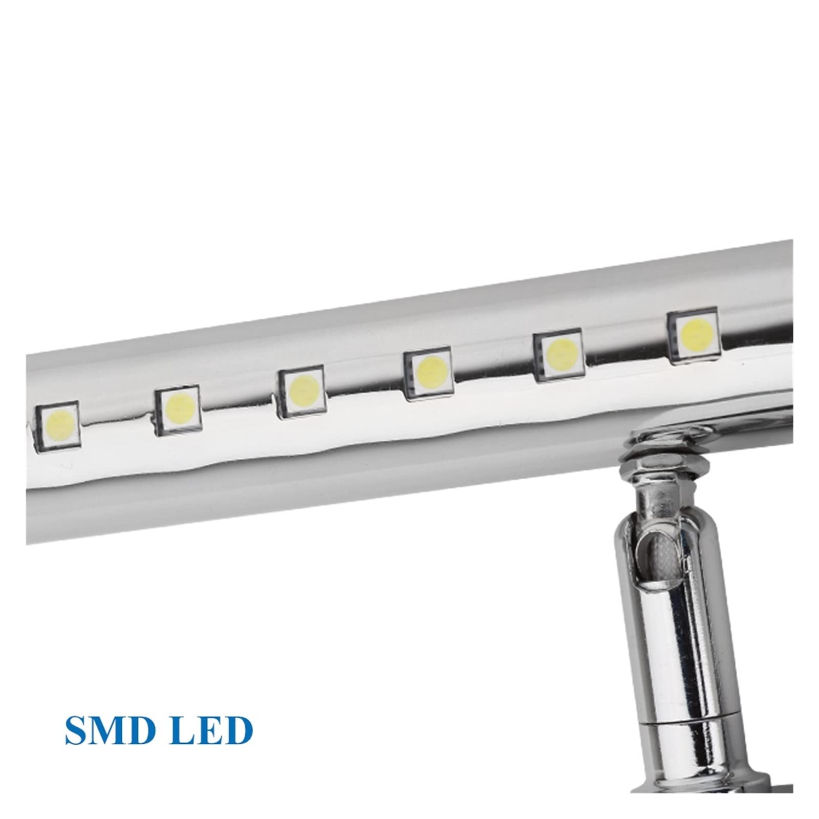 Wiederaufladbare Bilderleuchte, Badezimmerbeleuchtung, Spiegelleuchte, 3 W, 5 W, 7 W, Edelstahl, moderne LED-Wandleuchte, wasserdicht, zum Malen von Bildern