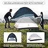 Naturehike Cloud up 1 Person Silicone Waterproof Tent Lightweight Backpacking Tents for One Man, Waterproof Ultralight One Person Tent for Camping Hiking Backpacking