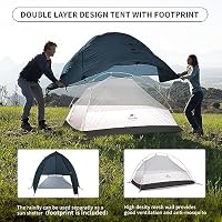 Naturehike Cloud up Pro Zelt 1 Person Leichtes Campingzelt, Einfacher Aufbau Winddicht & Wasserdichtes Kuppelzelt für Outdoor Reisen Trekking (Pro/Marineblau) – Ansicht 4