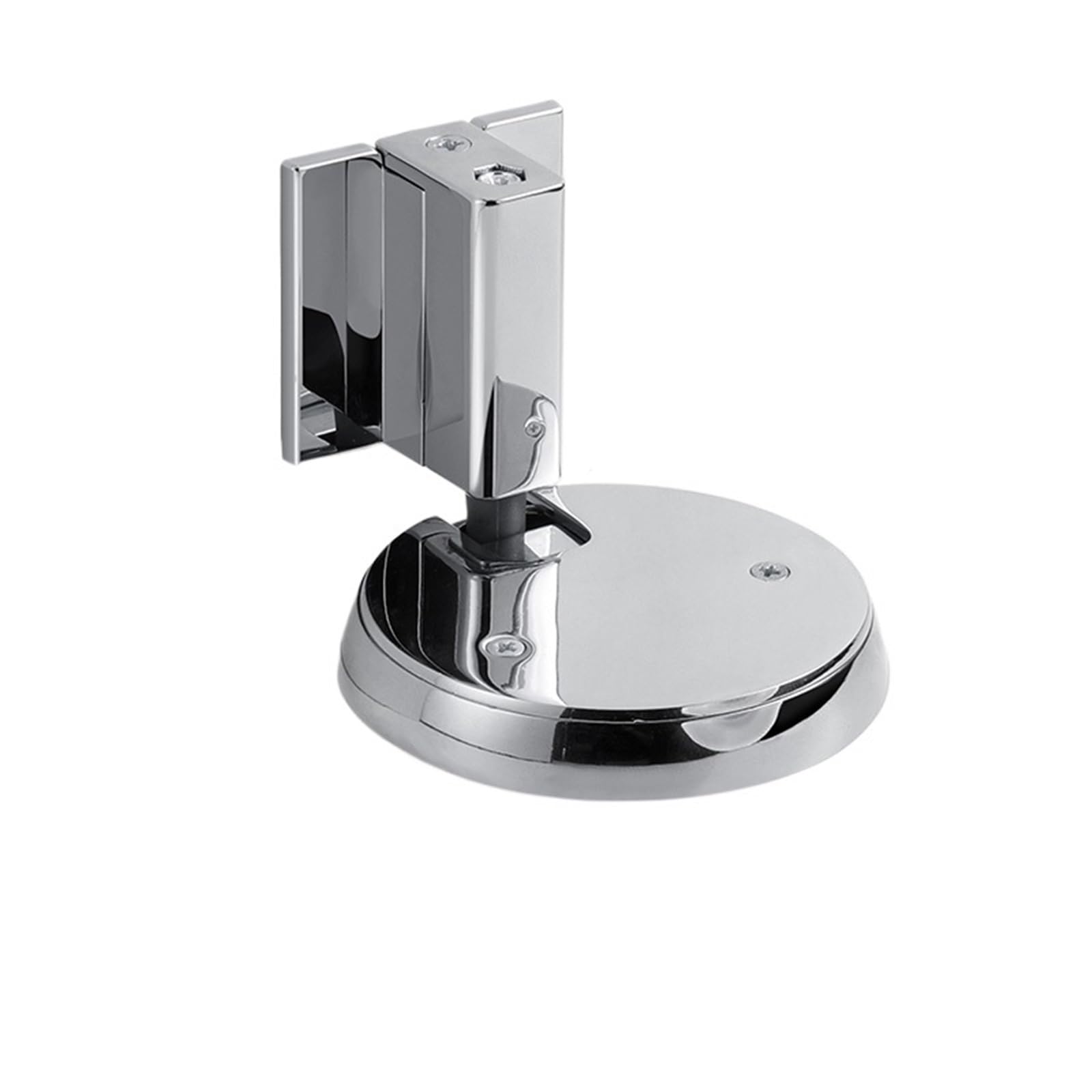 Door Stop Non-Punch Door Stop Water-Proof Zinc Alloy Stopper Holders Nail-Free Mechanical Doorstop Furniture(A - Bright Chrome)