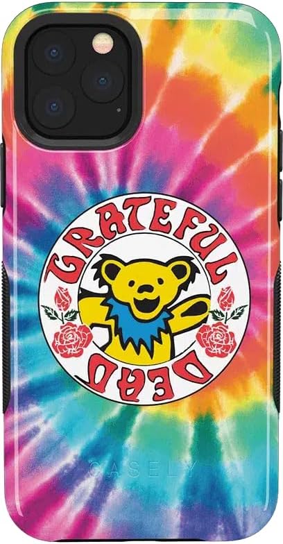 Casely iPhone 11 Pro Case | On Tour | Grateful Dead Tie Dye Sticker | Bold Protective Design
