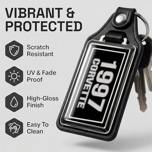 Image of Brotherhood Car Key Chain for Corvette - Classic Models Keychain for Men and Women Gift Key Ring Key Chain