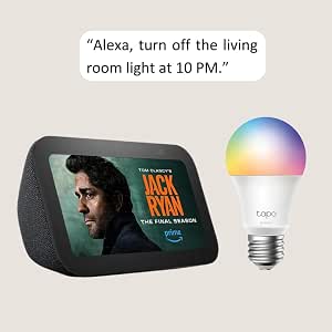 Echo Show 5 with TP-Link Tapo Smart Color Bulb
