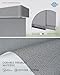 Yoolax Custom XL Smart Sliding Blinds, Motorized Panel Compatible With Alexa, Blackout Vertical for Glass, Patio, Closet Doors, Grid Light Gray
