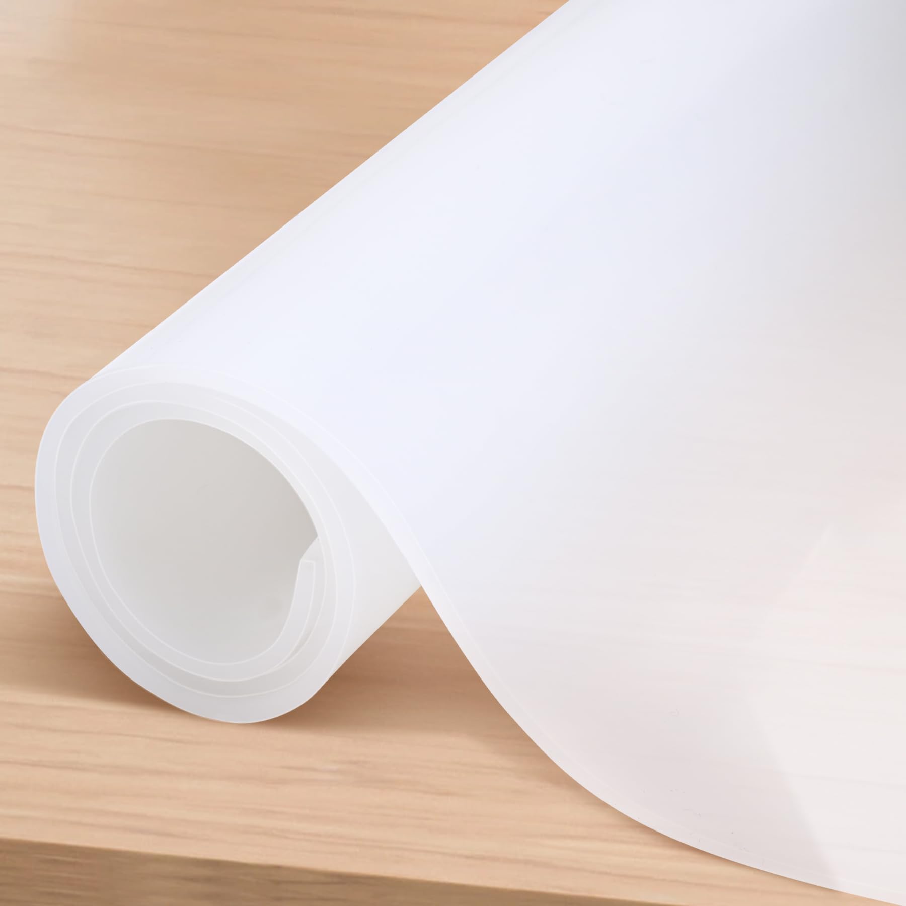 Feuille de caoutchouc de silicone translucide pour atelier et projets DIY