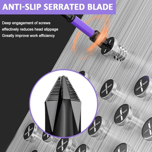 Image of Serplex High Impact Steel Magnetic Phillips Drill Bits, 6Pcs Assorted Sizes with Anti-Slip Grooves Tips, Durable Screwdriver Bits for Power Drill, Cordless Driver, Impact Driver, Professional Tasks
